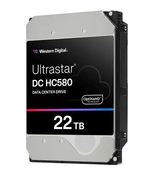 Жесткий диск HDD WD SATA Server 22Tb Ultrastar DC HC570 7200 6Gb/s 512MB 1 year warranty (replacement WUH722222ALE6L4)