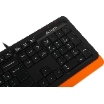 Комплект клавиатура+мышь A4Tech FStyler F1010 проводной, USB, 1600 DPI, чёрный/оранжевый, фото13