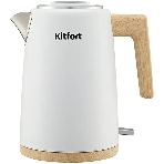 Чайник электрический Kitfort КТ-6794 1.7л. 2200Вт белый/дерево корпус: нерж.сталь/пластик, фото6