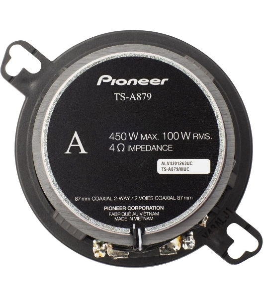 Колонки автомобильные Pioneer TS-A879 (без решетки) 450Вт 85дБ 4Ом 7.6см (3дюйм) (ком.:2кол.) твитер двухполосные