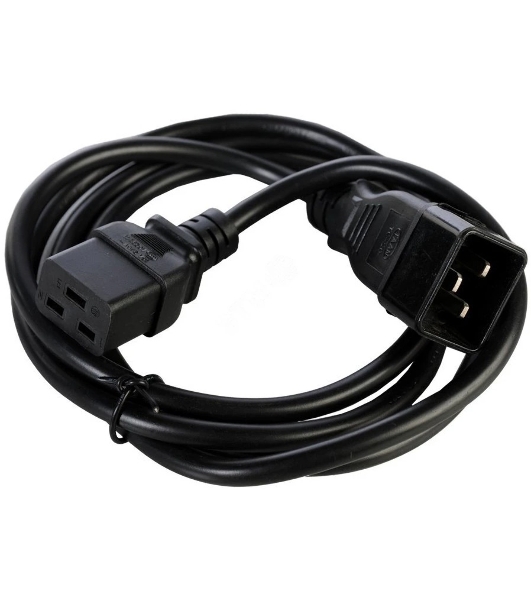 Шнур питания NTSS NTSS-PC19772 C19-Schuko проводник.:3x1.5мм2 3м 220/250В 16А черный