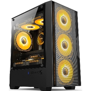 Компьютерный корпус Accord ACC-ZCU1B черный без БП mATX 3x120мм 1xUSB3.0 1xUSB3.1 audio