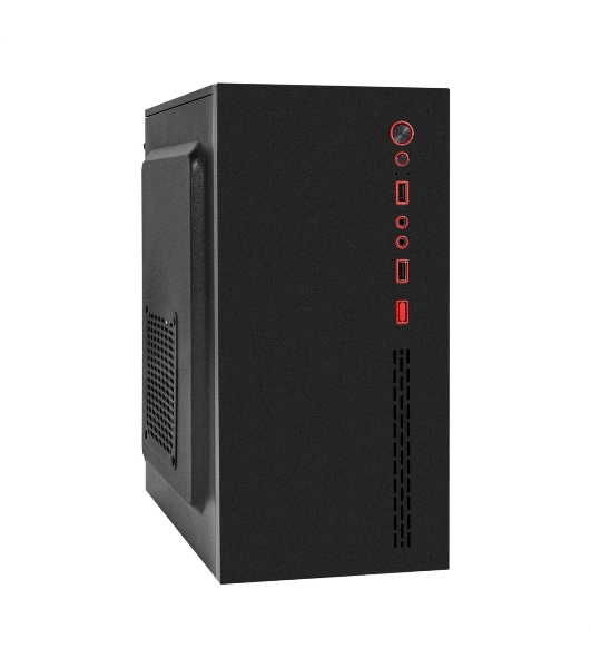 Компьютерный корпус Minitower ExeGate BAA-403-UNS350 (mATX, БП UNS350 с вент. 12см, 2*USB, HD Audio, черный)