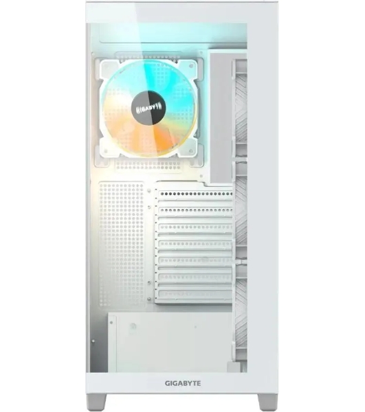 Компьютерный корпус Gigabyte GB-C500PI ST белый без БП ATX 3x120мм 6x140мм 2xUSB 3.0 1xUSB3.1 audio bott PSU