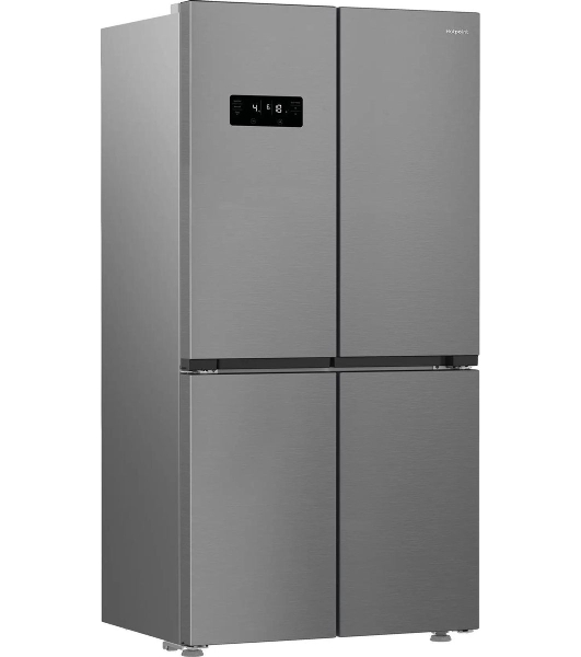 Холодильник Hotpoint HFP4 625I X нержавеющая сталь, трехкамерный, 376/165л, морозилка снизу, No Frost, Side by Side