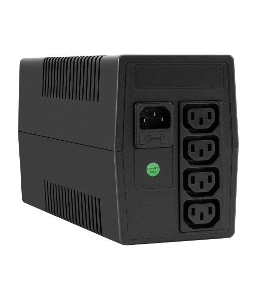 Источник бесперебойного питания ExeGate Power NB-1000.LED.AVR.4C13 (1000VA/650W, LED, AVR, 4*C13, батарея 12V 9Ah, черный)