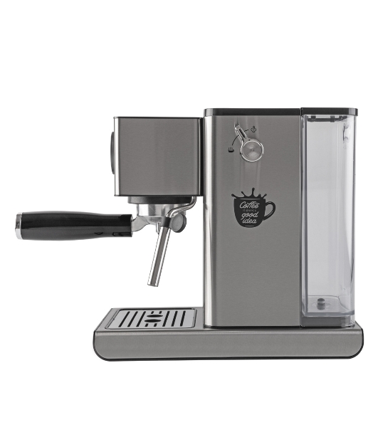 Кофеварка рожковая Endever Costa-1090 стальной, исп. кофе - молотый, 1,2 л, 1400 Вт, 15 бар