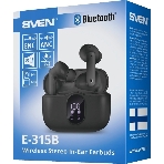 Наушники TWS SVEN E-315B черный, внутриканальные, Bluetooth, сенсорное управление, до 5 ч, фото2
