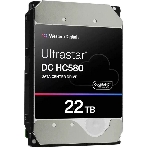 Жесткий диск HDD WD SATA Server 22Tb Ultrastar DC HC570 7200 6Gb/s 512MB 1 year warranty (replacement WUH722222ALE6L4), фото 1