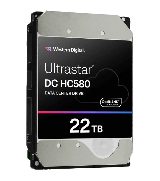 Жесткий диск HDD WD SATA Server 22Tb Ultrastar DC HC570 7200 6Gb/s 512MB 1 year warranty (replacement WUH722222ALE6L4)