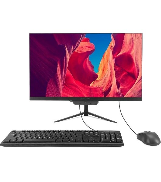 Моноблок Digma Pro Base 23.8' Full HD i3 12100 (3.3) 16Gb SSD512Gb UHDG 730 Windows 11 Pro GbitEth WiFi BT 90W клавиатура мышь Cam черный 1920x1080
