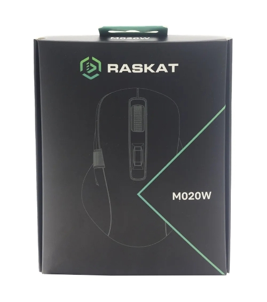Мышь беспроводная Raskat M020W зеленый/черный, 2400 dpi, радиоканал, Bluetooth, USB, кнопки - 7
