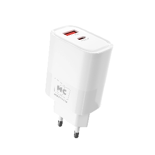Сетевое зарядное устройство MORE CHOICE (4620202555595) NC82 1USB+1Type-C 3.0A PD 35W+QC3.0, белый