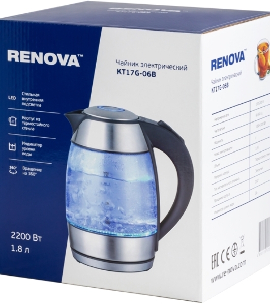 Чайник электрический Renova KT17G-06B