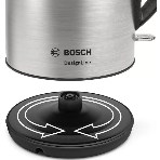 Электрочайник Bosch TWK3P420 черный, 1.7 л, 2400 Вт, скрытый нагревательный элемент, фото3