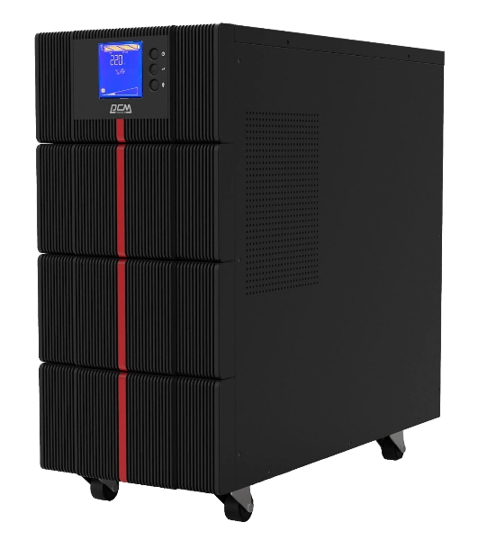 Источник бесперебойного питания Powercom MACAN, On-Line, 6000VA/6000W, Tower, IEC, LCD, Serial+USB, SmartSlot, подкл. доп. батарей