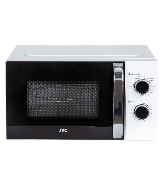 Микроволновая печь JVC JK-MW210MG белый, 20 л, 700 Вт, переключатели - поворотный механизм
