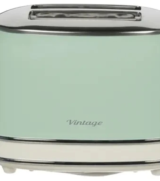 Тостер Ariete Vintage 155 зелёный, 810 Вт, 2 слота