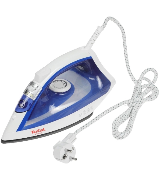 Утюг Tefal FV1711E0 синий/белый, 1800 Вт, 20 г/мин, 80 г/мин, 200 мл