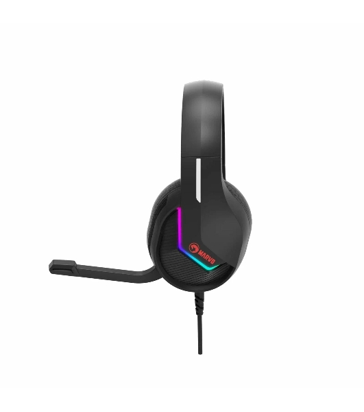 Гарнитура Marvo H8618 Tactic 40 чёрный, проводная, USB, микрофон с шумоподавлением, RGB-подсветка