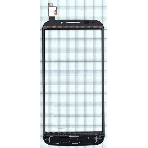 Сенсорное стекло (тачскрин) для Alcatel Pop S7 7045Y, черное, фото2