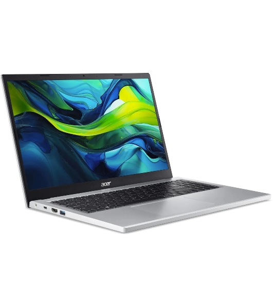 Ноутбук Acer Aspire Go 15 AG15-31P 15,6' FHD IPS i3-N305 8Gb SSD 256Gb Intel UHD Graphics Cam 50Вт*ч No OS Серебристый