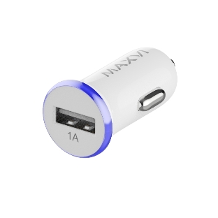 Автомобильное зарядное устройство Maxvi CCM-101WB USB 1А бело-синий
