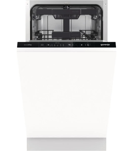 Встраиваемая посудомоечная машина Gorenje GV561D10, узкая, ширина 44.8см, полновстраиваемая, загрузка 11 комплектов