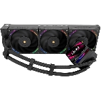 Водяное охлаждение для процессора Thermalright Hyper Vision 360 (360mm, LED, Black, ARGB/Fans: 3x120mm, 69CFM, 27dBA, 2150RPM/Pump height 68mm, 6400RPM, Rad thickness 27mm/S: 1700, 1200, 1851, 115X, 2011, 2066, AM5, AM4), фото 1