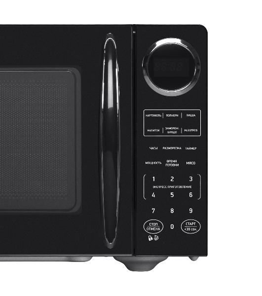 Микроволновая печь BBK 23MWS-907S/B черный, 23 л, 900 Вт, переключатели - сенсор