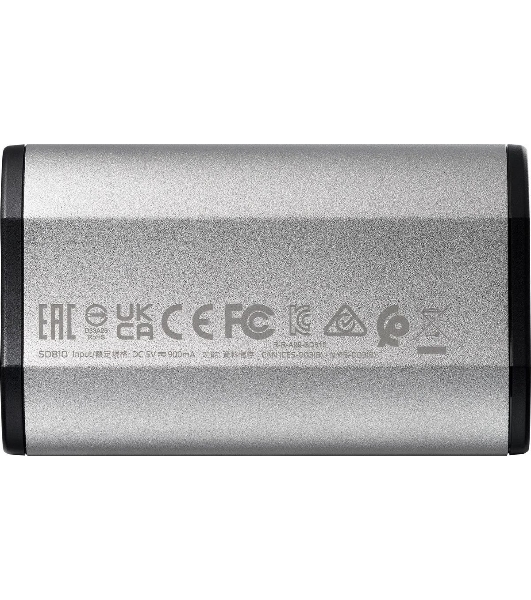 Внешний SSD ADATA SD810, 1TB, USB 3.2 Gen 2x2 Type-C, R/W 2000/2000, серебристый