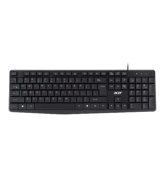 Клавиатура проводная Acer OKW121 (ZL.KBDEE.00B), USB, черный
