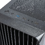 Компьютерный корпус Minitower mATX Eurocase 00-01003411 M205 4ARGb черный без БП закаленное стекло USB 3.0, фото2