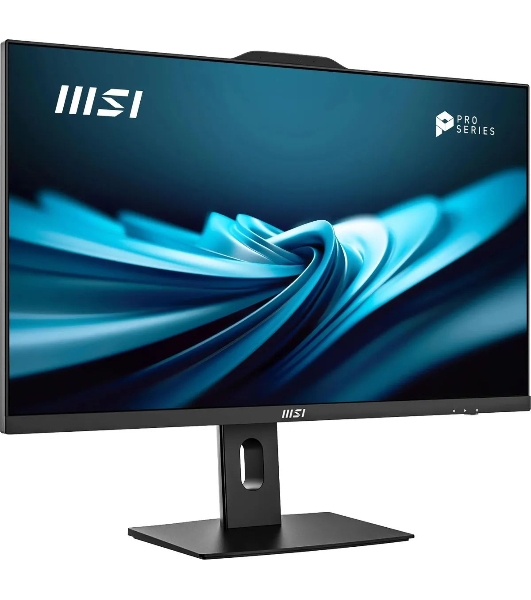 Моноблок MSI Pro AP272P 14M AiO 27' FHD(1920x1080)IPS AG Non-touch, Core i5-14400 (2.5GHz), 16Gb DDR5(2x8Gb), 512Gb SSD M.2, Intel UHD,WiFi,BT,camera, WirelessKB&mouse Eng/Rus,No OS,1y war-ty, черный (9S6-AF8321-802)