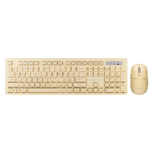 Комплект клавиатура+мышь Smartbuy 105AG беспроводной, USB, 1200 DPI, желтый