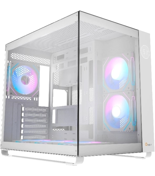 Компьютерный корпус Ocypus Iota C70 WH ARGb ATX/win/белый/6 ARGb fans/no PSU/Tempered Glass