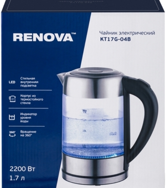 Чайник электрический Renova KT17G-04B