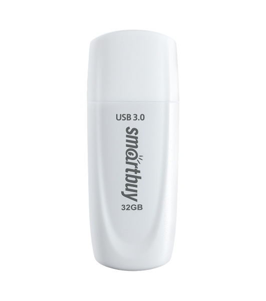 Флешка USB Smartbuy Scout white (SB032Gb3SCW), 32Gb, USB 3.0/3.1, R/W 110/40, белый