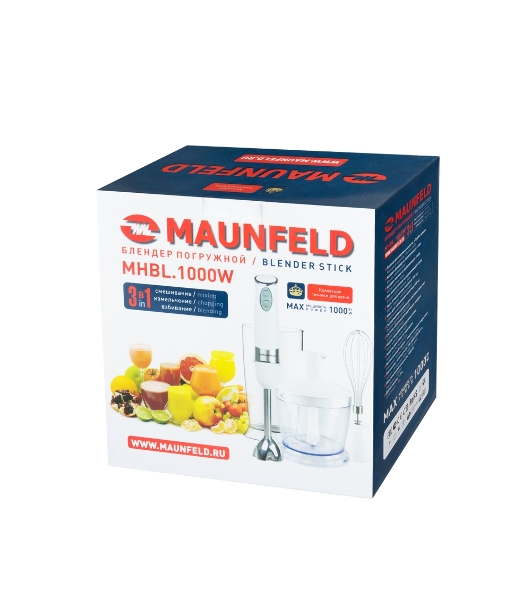 Блендер погружной Maunfeld MHBL.1000W белый, 1000 Вт