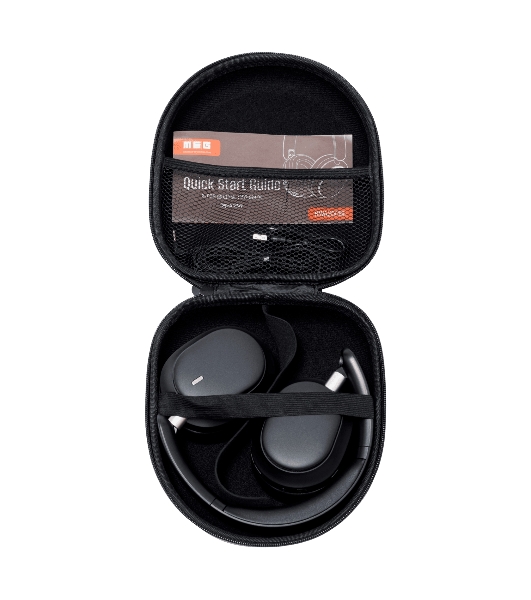 Беспроводные наушники MEG HWA200BL, Bluetooth 6.0, до 60ч, ANC Hybrid, Multipoint, LowLatency,черный