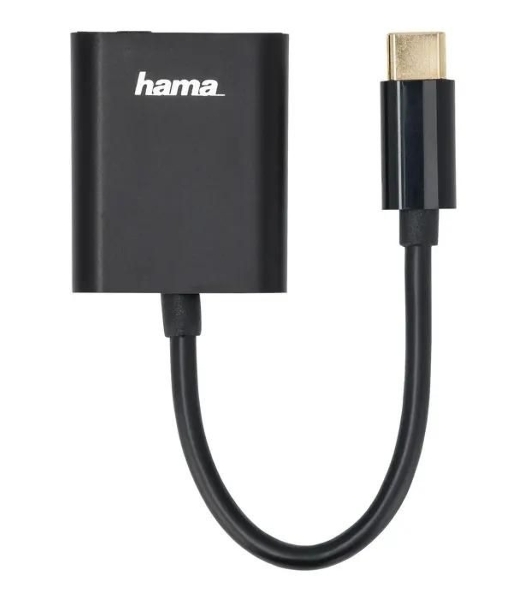 USB-концентратор Hama 00135748, USB Type C, 3.5мм/Type C, USB Type-C