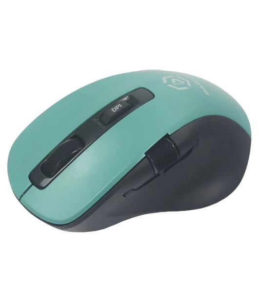 Мышь беспроводная Raskat M020W зеленый/черный, 2400 dpi, радиоканал, Bluetooth, USB, кнопки - 7