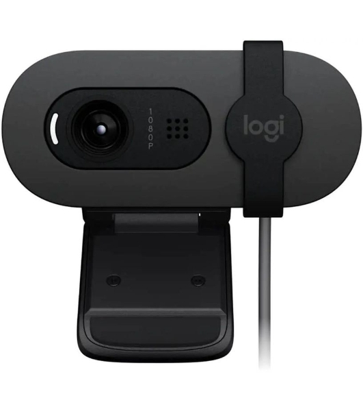 Камера Web Logitech Brio 95 графитовый 2Mpix (1920x1080) USB2.0 с микрофоном для ноутбука (960-001583)