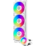 Система охлаждения Water Cooling System PCCooler DA360 Pro ARGb WH (300W, 360мм, белый, ARGb/Fans: 3x120мм, 75.8CFM, 33.7dBA, 2200RPM/Pump height 57мм, 28dBA, 3000RPM, Rad thickness 27мм/S: 1851, 1700, 1200, 20XX, 115X, AM5, AM4), фото8