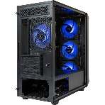 Компьютерный корпус Minitower mATX Eurocase 00-01003411 M205 4ARGb черный без БП закаленное стекло USB 3.0, фото5