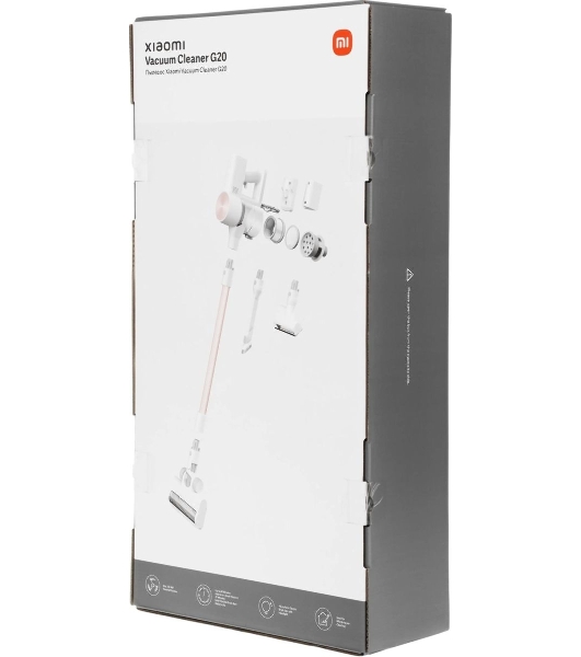Пылесос вертикальный Xiaomi Vacuum Cleaner G20 EU D205 (BHR8831EU) белый, питание от аккумулятора, 150 Вт, уборка сухая, пылесборник 0.6 л