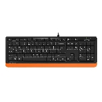 Комплект клавиатура+мышь A4Tech FStyler F1010 проводной, USB, 1600 DPI, чёрный/оранжевый, фото21