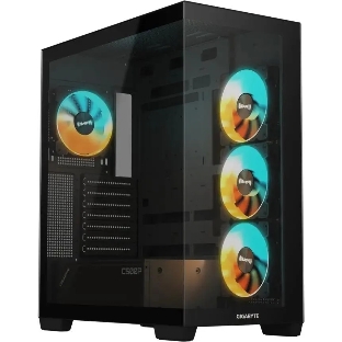 Компьютерный корпус Gigabyte Gb-C500P ST черный без БП ATX 3x120мм 6x140мм 2xUSB 3.0 1xUSB3.1 audio bott PSU