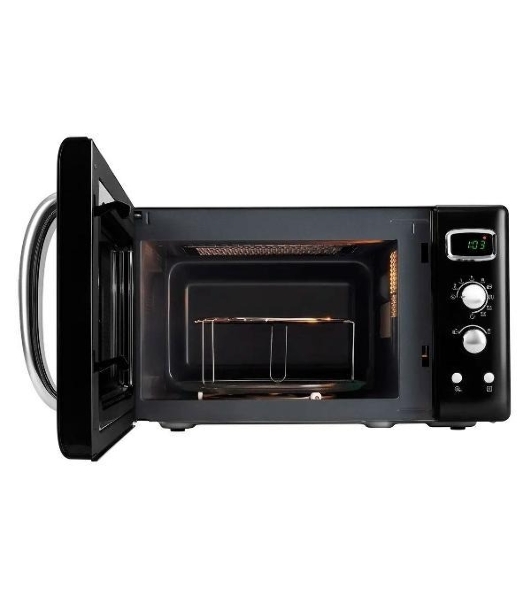 Микроволновая печь Hyundai HYM-D3040 черный, 23 л, 800 Вт, переключатели - кнопки, поворотный механизм