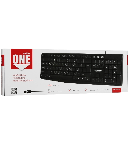Клавиатура проводная SMARTBUY (SBK-220U-K) ONE 220 USB черная